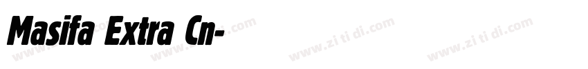 Masifa Extra Cn字体转换